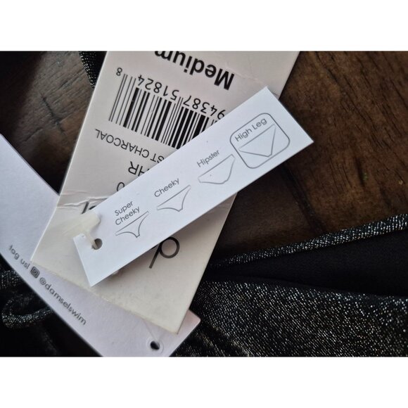 Damsel Sparkle Dust Charcoal Bikini Set Medium - Picture 4 of 5